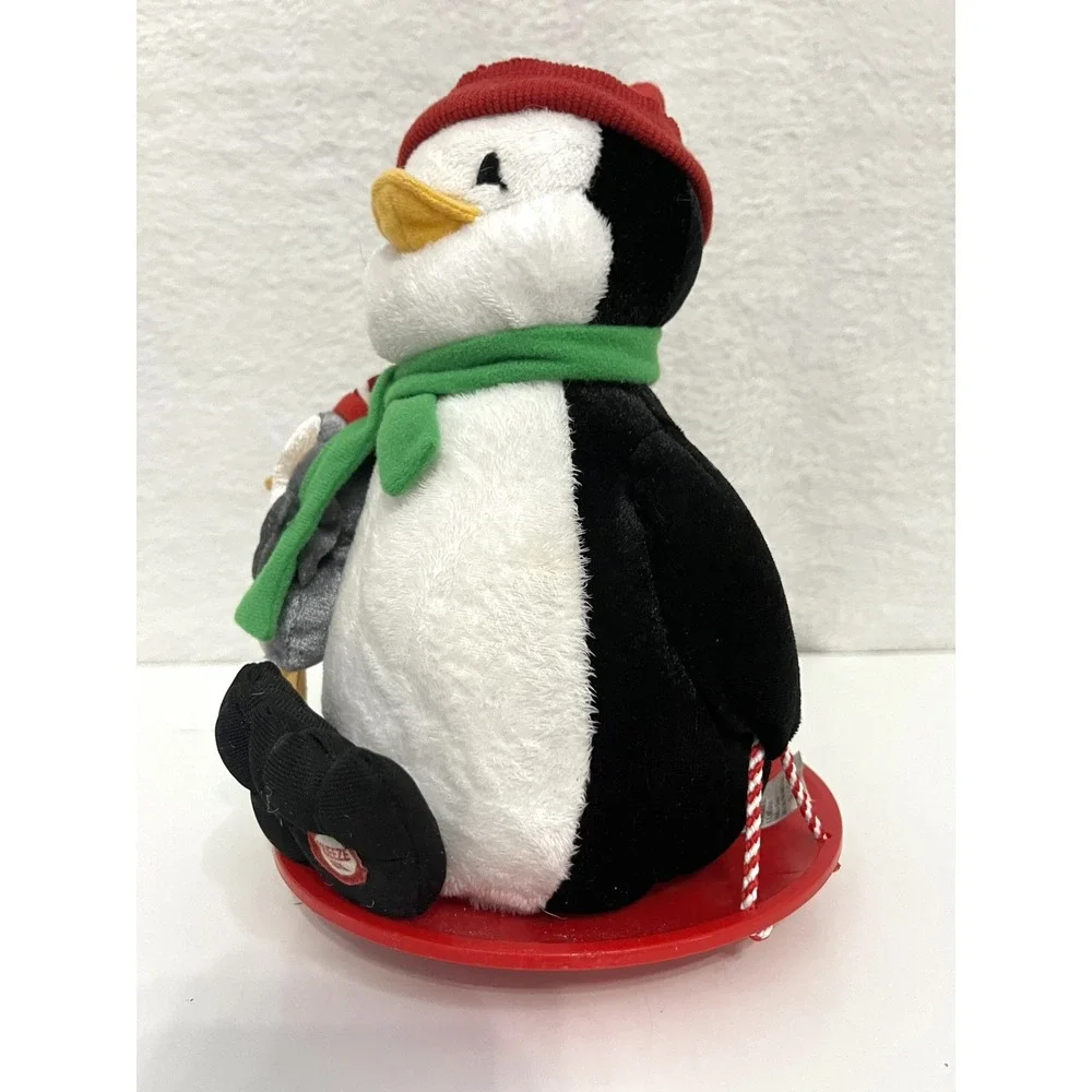 Hallmark Snowtime Jingle Pals Plush Penguin Animated Sledding Musical